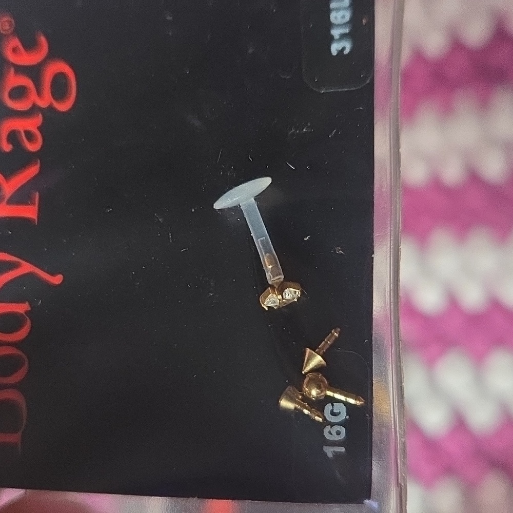 Body Rage Labret Piercing Jewelry - Picture 3 of 4